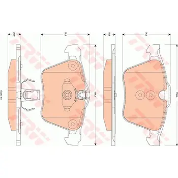 Disc pads front \ Jaguar X-Type/XF 4.2i 02 TRW GDB1835 
Disc pads front \ Jaguar X-Type/XF 4.2i 02 TRW GDB1835