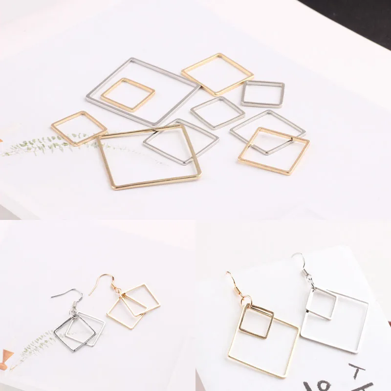 10pcs Copper Minimalist Geometric Square Frame Earrings Necklace Accessories Pendants DIY Earrings Pendant Jewelry Making
10pcs Copper Minimalist Geometric Square Frame Earrings Necklace Accessories Pendants DIY Earrings Pendant Jewelry Making