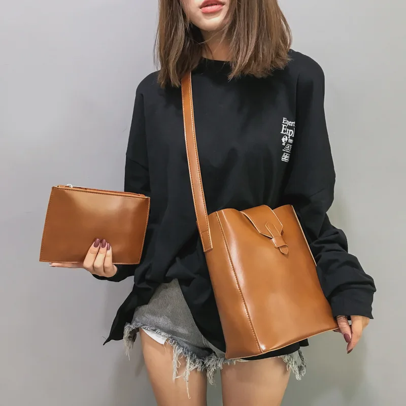 2018 Summer New Style Casual Versatile Simple Korean Style INS Shoulder Large Capacity Bucket Bag Pu Picture WOMEN'S Bag
2018 Summer New Style Casual Versatile Simple Korean Style INS Shoulder Large Capacity Bucket Bag Pu Picture WOMEN'S Bag