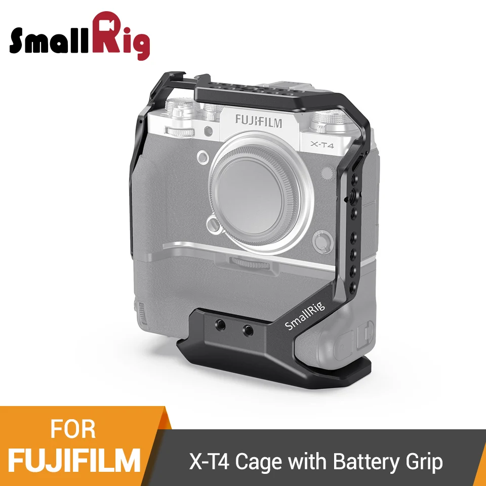 SmallRig Camera Cage for FUJIFILM X-T4 with VG-XT4 Vertical Battery Grip Quick Release Dslr Cage With Shoe Mount/Nato Rail -2810
SmallRig Camera Cage for FUJIFILM X-T4 with VG-XT4 Vertical Battery Grip Quick Release Dslr Cage With Shoe Mount/Nato Rail -2810