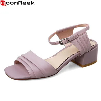 MoonMeek 2020 New arrival fashion women sandals thick heels square toe ladies shoes summer ankle strap party shoes
MoonMeek 2020 New arrival fashion women sandals thick heels square toe ladies shoes summer ankle strap party shoes