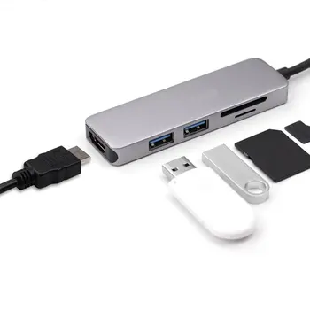 USB Type C Hub Multiport Adapter Type C to HDMI USB 3.0 PD Charging Adapter Converter USB C to VGA Adapter
USB Type C Hub Multiport Adapter Type C to HDMI USB 3.0 PD Charging Adapter Converter USB C to VGA Adapter