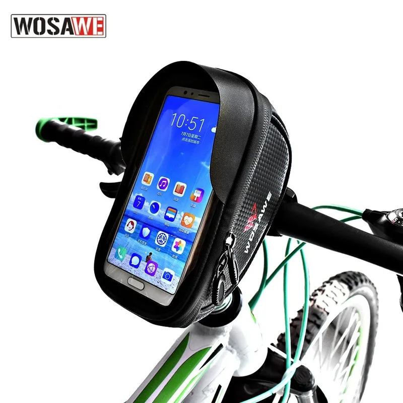 WOSAWE 6.5 inch Smart Multifunctional Handlebar Bag Waterproof Available Touch Screen Cycling Bike Bicycle Front Phone Bag
WOSAWE 6.5 inch Smart Multifunctional Handlebar Bag Waterproof Available Touch Screen Cycling Bike Bicycle Front Phone Bag
