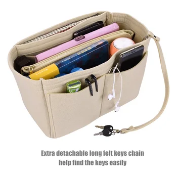Make Up Storage Bag Organizer Felt Insert Bag For Handbag Travel Inner Purse Portable Cosmetic Bag Sundries Organizer
Make Up Storage Bag Organizer Felt Insert Bag For Handbag Travel Inner Purse Portable Cosmetic Bag Sundries Organizer