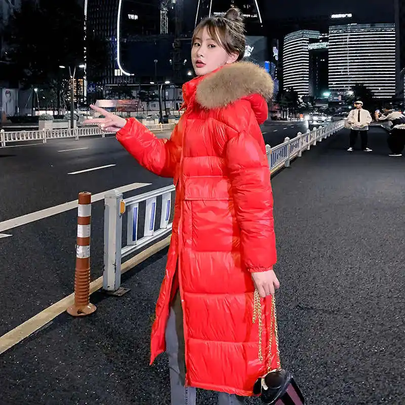 Lingwave Winter Long Glossy Coat Women Hooded Down Parka Ladies New Warm Winter Jacket Women Loose Big Fur Collar Jacket Coat
Lingwave Winter Long Glossy Coat Women Hooded Down Parka Ladies New Warm Winter Jacket Women Loose Big Fur Collar Jacket Coat