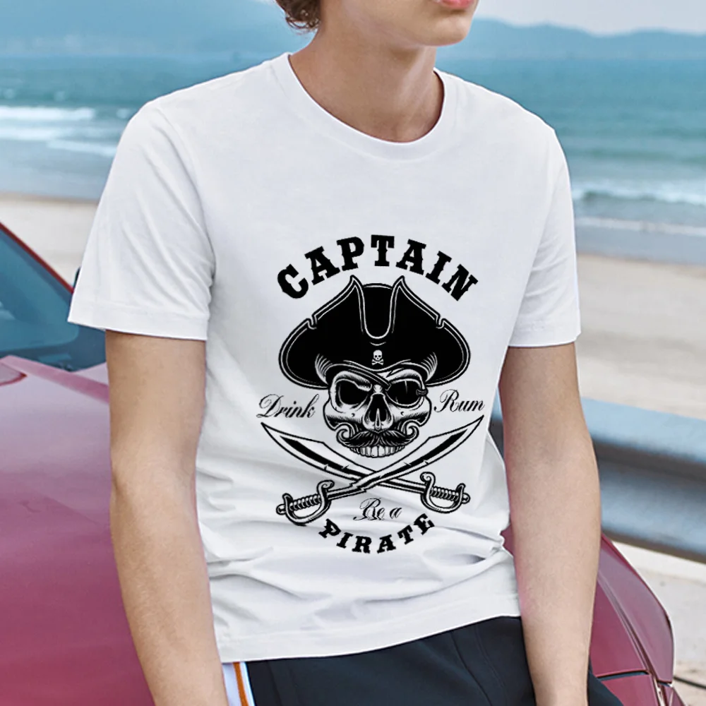 T-shirt Men's Pirate Skull Print Series Comfortable Gothic Style Casual Slim Commuter Round Neck Men's Short-sleeved T-shirt
T-shirt Men's Pirate Skull Print Series Comfortable Gothic Style Casual Slim Commuter Round Neck Men's Short-sleeved T-shirt