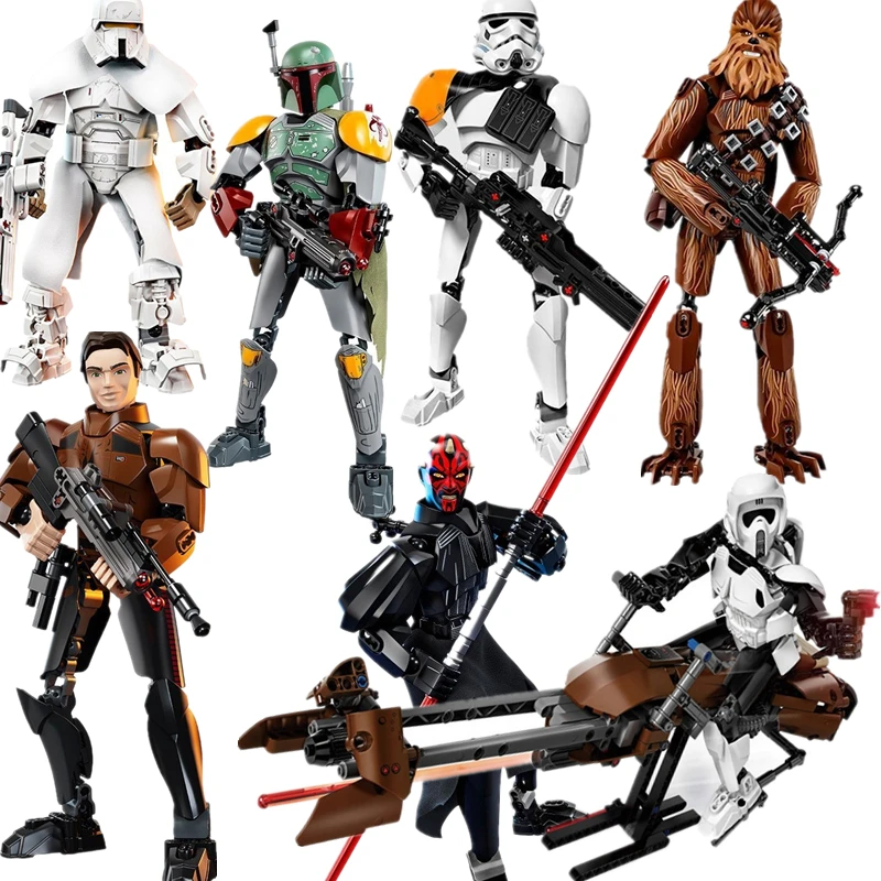New ings Star Wars Darth Maul Chewbacc Jango Phasma Jyn Ers K-2SO Darth Vader Grievous Figure Building Blocks toys gifts
New ings Star Wars Darth Maul Chewbacc Jango Phasma Jyn Ers K-2SO Darth Vader Grievous Figure Building Blocks toys gifts