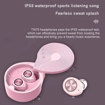 The New TW70 Mini Wireless Bluetooth 5.0 TWS In-Ear Earbuds Earphones Touch Control 3D Stereo Earpiece With Charge Box
The New TW70 Mini Wireless Bluetooth 5.0 TWS In-Ear Earbuds Earphones Touch Control 3D Stereo Earpiece With Charge Box