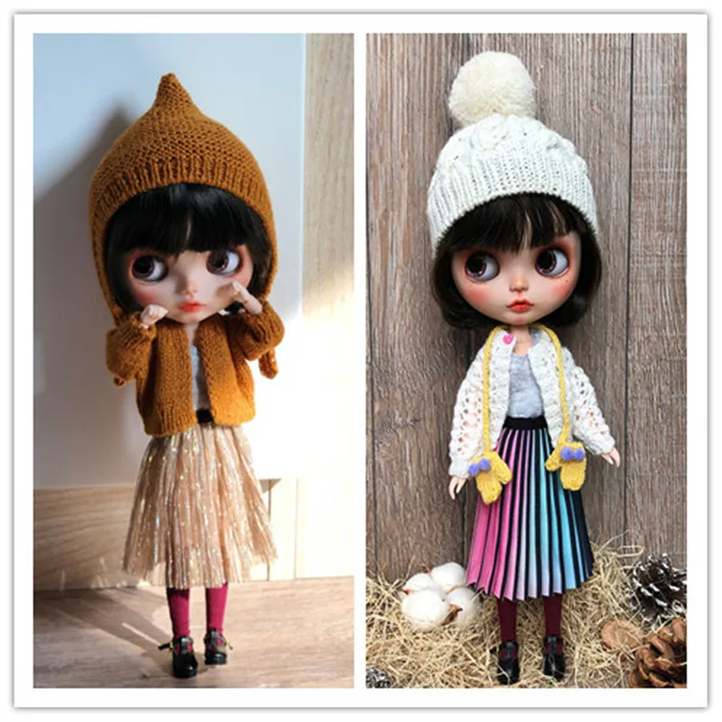 1/6 Одежда для кукол шапка Blyth OB24 свитер Azone перчатки (подходит Pullip ICY BJD jerfish)|Куклы| |