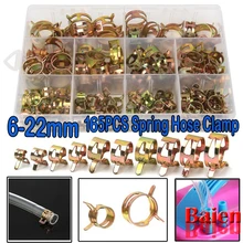 165PCS Zinc Plated Spring Hose Pipe Clamps Air Clip Clamp 10 Sizes 6-22mm assortment bolt home improvement assortment
165PCS Zinc Plated Spring Hose Pipe Clamps Air Clip Clamp 10 Sizes 6-22mm assortment bolt home improvement assortment