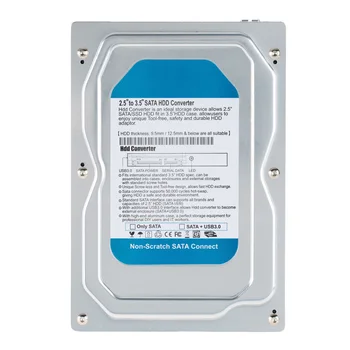 Single Bay 2.5" to 3.5" Inch SATA Converter Adapter USB 3.0 External Hard Drive Enclosure Internal HDD & SSD Tray Caddy
Single Bay 2.5" to 3.5" Inch SATA Converter Adapter USB 3.0 External Hard Drive Enclosure Internal HDD & SSD Tray Caddy