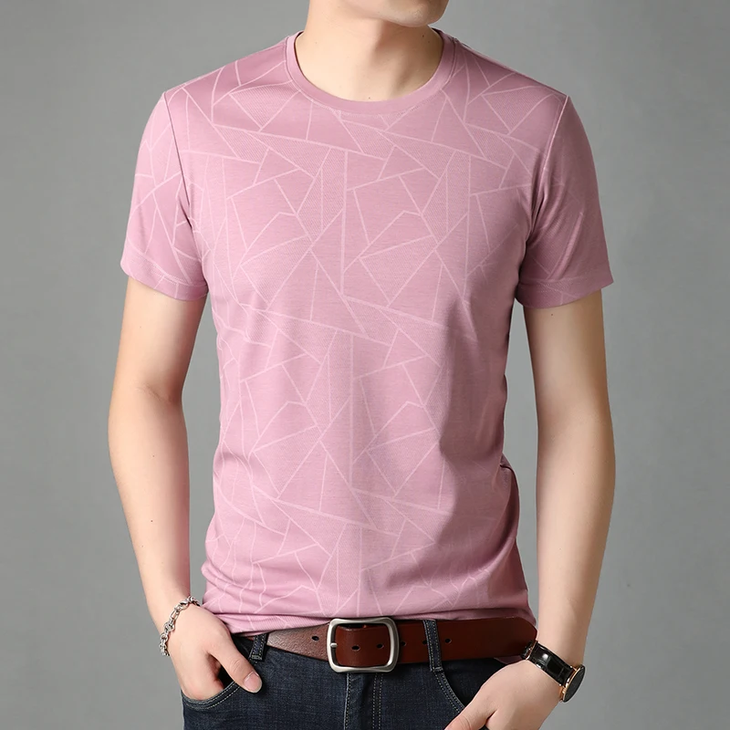 High Quality Men T Shirt Short Sleeve Slim Fit Solid Color Mens T Shirts Fashion Smart Casual Print Male Tops Boyfriend Gift
High Quality Men T Shirt Short Sleeve Slim Fit Solid Color Mens T Shirts Fashion Smart Casual Print Male Tops Boyfriend Gift