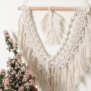 Macrame Fabric Wall Hanging Boho Tassel Beautiful Bedroom Home Decoration Upholstery MSU88
Macrame Fabric Wall Hanging Boho Tassel Beautiful Bedroom Home Decoration Upholstery MSU88
