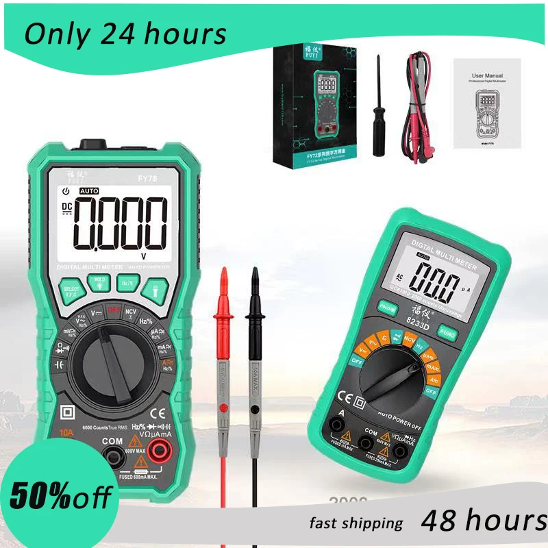 6000 counts Multimeter NCV Digital Multimeter True-RMS Auto Ranging AC/DC Voltage Meter Multimetro Digital Multimetr Voltmeter
6000 counts Multimeter NCV Digital Multimeter True-RMS Auto Ranging AC/DC Voltage Meter Multimetro Digital Multimetr Voltmeter