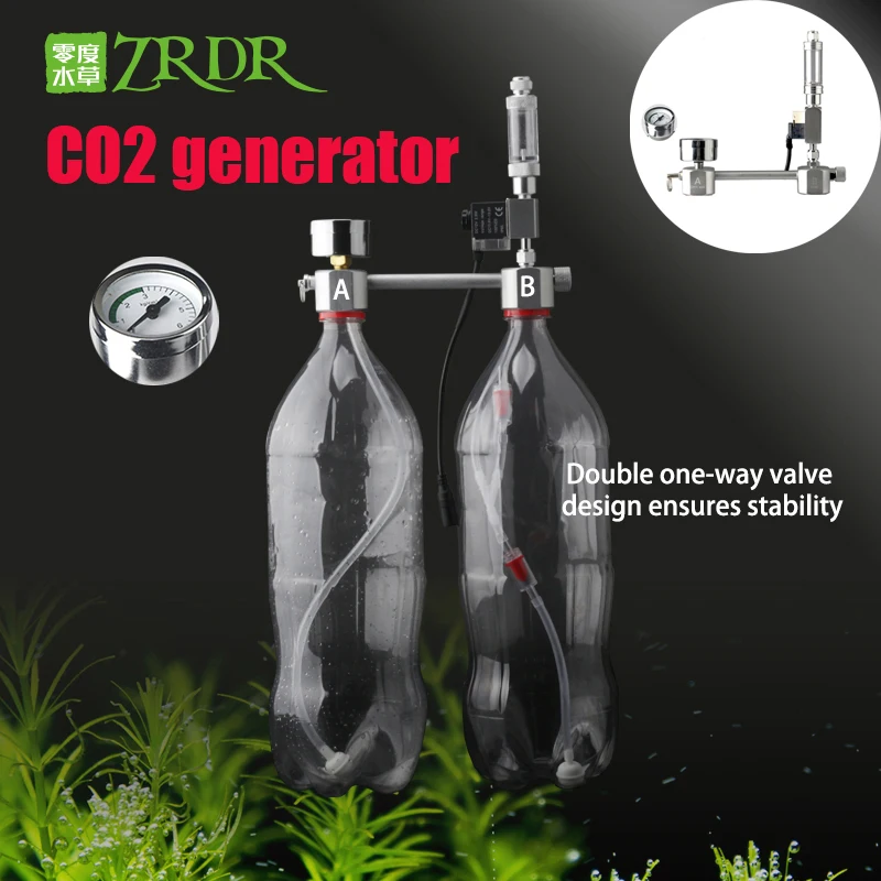 ZRDR Aquarium DIY CO2 Generator System Kit with Pressure Air Flow Regulating Solenoid Water Grass Carp Aquarium CO2 Valve Diffus
ZRDR Aquarium DIY CO2 Generator System Kit with Pressure Air Flow Regulating Solenoid Water Grass Carp Aquarium CO2 Valve Diffus