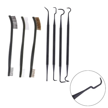 3Pcs Steel Wire Brush/ 4Pcs Nylon Pick Set Universal Gun Hunting Cleaning Kit Tactical Rifle Gun Cleaning Tool
3Pcs Steel Wire Brush/ 4Pcs Nylon Pick Set Universal Gun Hunting Cleaning Kit Tactical Rifle Gun Cleaning Tool