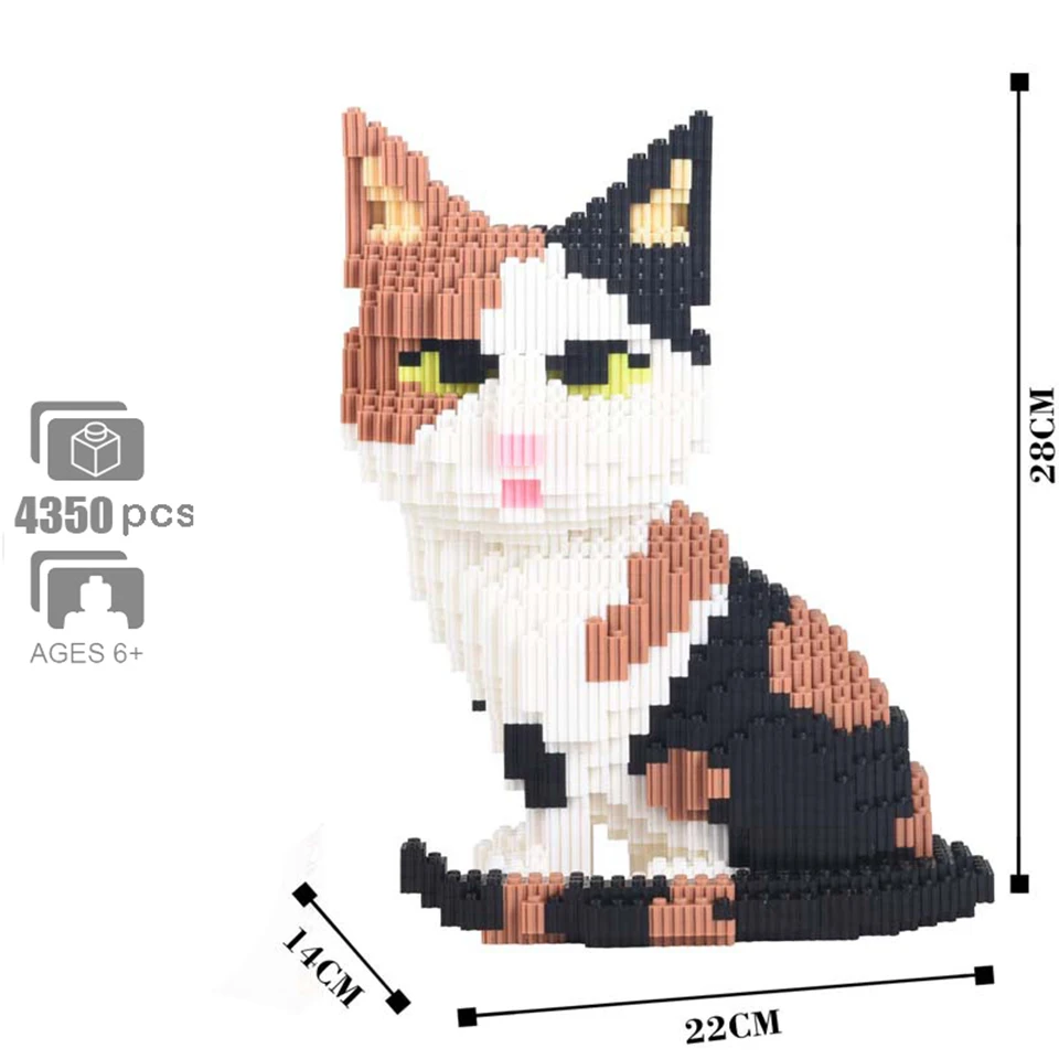Cartoon Animal Pet Persian Cat Building Block 3D Model Kits DIY Mini Bricks Diamond Blocks Children Gifts Toys for Boy 4350PCS
Cartoon Animal Pet Persian Cat Building Block 3D Model Kits DIY Mini Bricks Diamond Blocks Children Gifts Toys for Boy 4350PCS
