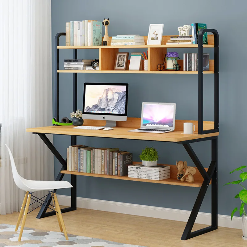 Home Desktop Computer Desk Simple Large Shelf Combination Office Desk Bedroom Students Simplicity Small Desk Writing Desk
Home Desktop Computer Desk Simple Large Shelf Combination Office Desk Bedroom Students Simplicity Small Desk Writing Desk
