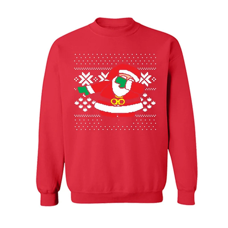 Autumn Winter Pullovers Funny Santa Women Christmas Sweater O-neck Jumper Father Xmas Ugly Xmas Casual Sweaters
Autumn Winter Pullovers Funny Santa Women Christmas Sweater O-neck Jumper Father Xmas Ugly Xmas Casual Sweaters