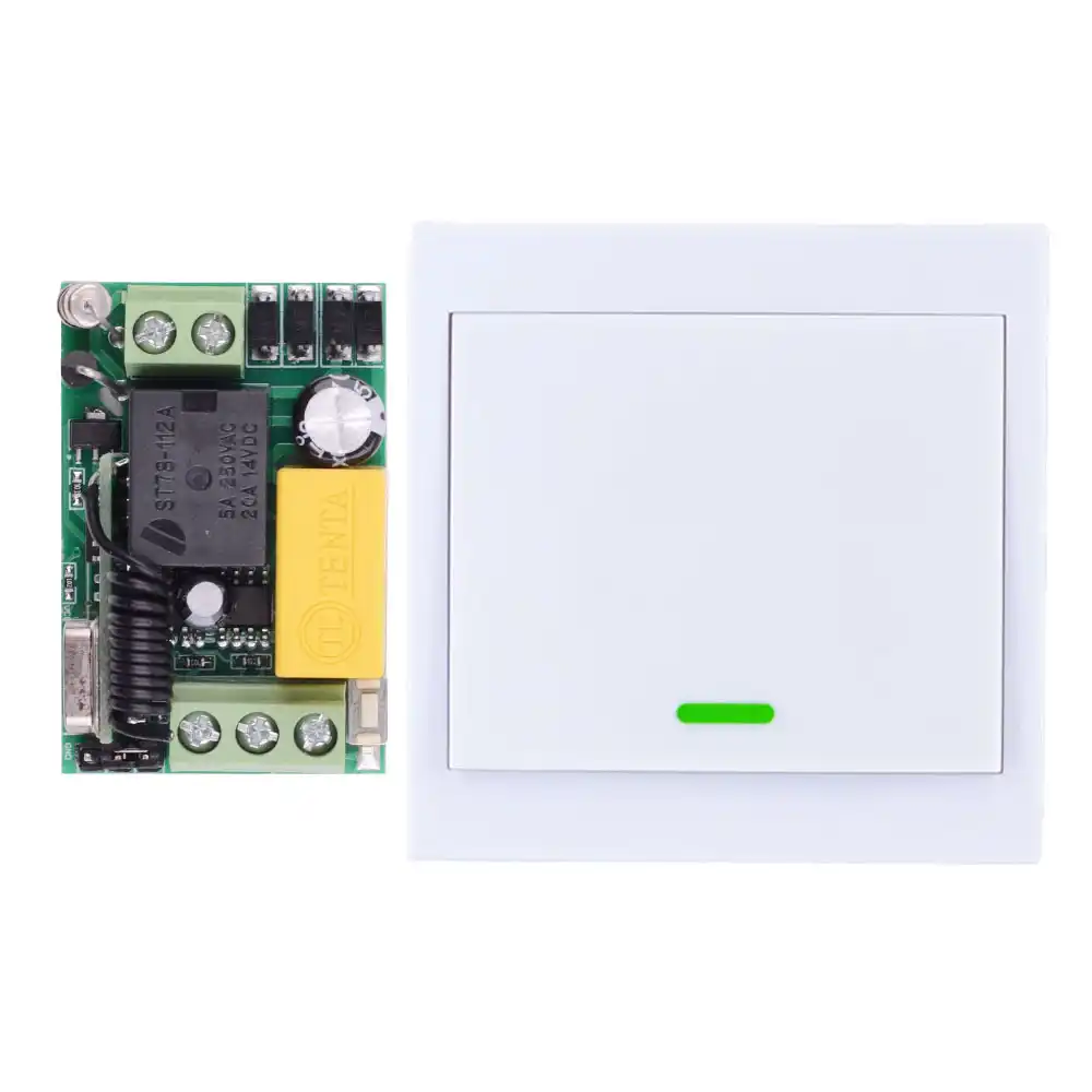 Wireless Remote Control Switch Ac 220v Receiver Wall Panel Remote