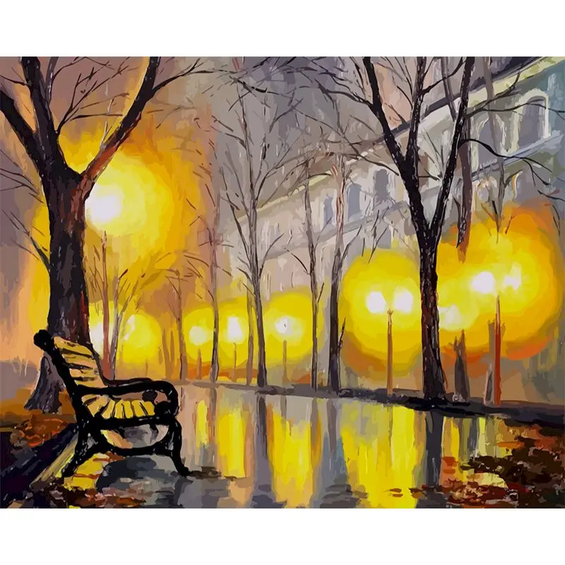 SELILALI DIY Oil Painting By Numbers Kits Fall Street Landscape Picture By Number 40x50cm Acrylic Paint Coloring On Canvas Wall
SELILALI DIY Oil Painting By Numbers Kits Fall Street Landscape Picture By Number 40x50cm Acrylic Paint Coloring On Canvas Wall