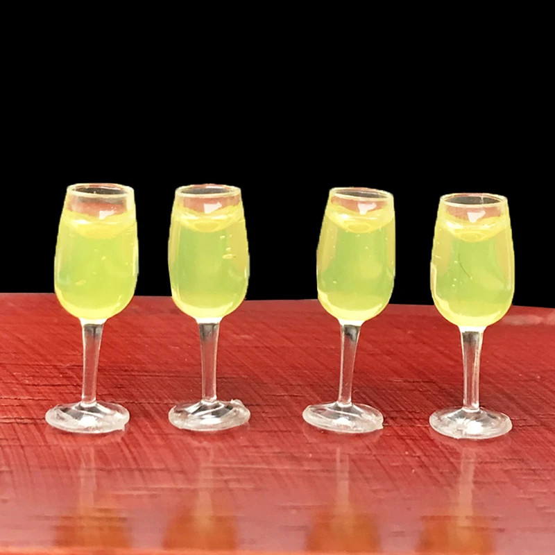 4 1//12 bottiglie di vino birra Dollhouse Miniature BAR DRINK arredamento cucina giocattolo a caldo