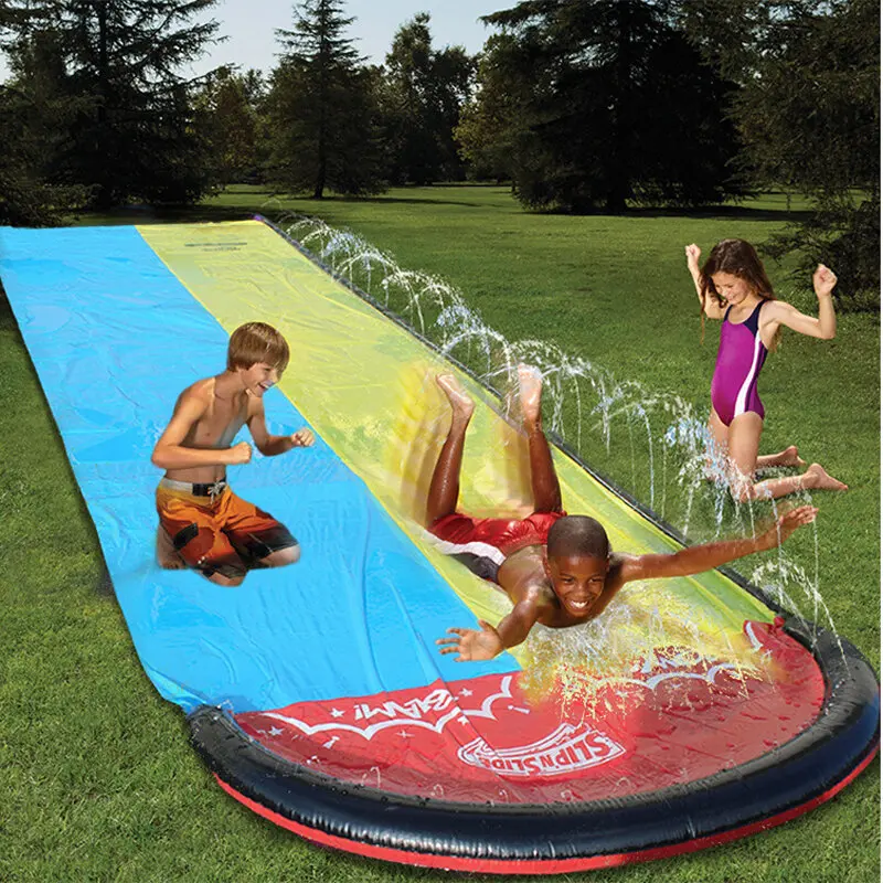 Inflatable Double Water Slide Fun Outdoor Splash Slip For Children Summer Pool Kids Games
Inflatable Double Water Slide Fun Outdoor Splash Slip For Children Summer Pool Kids Games