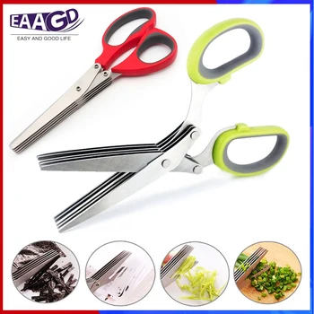 Herb Scissors Multipurpose Cutting Shears with 5 Stainless Steel Blades,Cleaning Comb - Cutter/Chopper/Mincer for Herbs
Herb Scissors Multipurpose Cutting Shears with 5 Stainless Steel Blades,Cleaning Comb - Cutter/Chopper/Mincer for Herbs