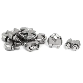 M4 5/32 Inch 304 Stainless Steel U-Shape Bolt Saddle Clamps Cable Wire Rope Clips 10PCS
M4 5/32 Inch 304 Stainless Steel U-Shape Bolt Saddle Clamps Cable Wire Rope Clips 10PCS