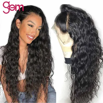 Water Wave Wig 4x4 Lace Closure Wig GEM Malaysian Remy Lace Front Human Hair Wig Pre Plucked with Baby Hair 30 Inch Wigs
Water Wave Wig 4x4 Lace Closure Wig GEM Malaysian Remy Lace Front Human Hair Wig Pre Plucked with Baby Hair 30 Inch Wigs