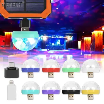 Mini USB LED Disco Light Portable Crystal Magic Ball Stage DJ Lamp Party Club Colorful Effect Stage Lamp for Mobile Phone
Mini USB LED Disco Light Portable Crystal Magic Ball Stage DJ Lamp Party Club Colorful Effect Stage Lamp for Mobile Phone