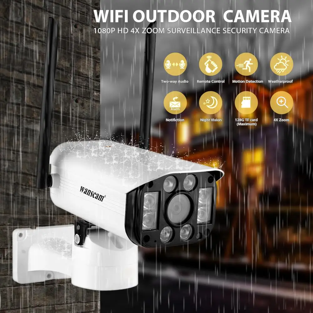 wanscam K25 PTZ 1080P IP Camera 4 Infrared Light Outdoor Waterproof Motion Detection Remote Control Wireless 4X Zoom Security
wanscam K25 PTZ 1080P IP Camera 4 Infrared Light Outdoor Waterproof Motion Detection Remote Control Wireless 4X Zoom Security