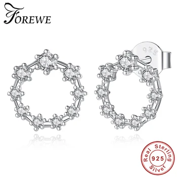 Authentic 925 Sterling Silver Cubic Zirconia Stud Earrings Circle Round Stackable CZ Beaded Earrings for Women Wedding Jewelry
Authentic 925 Sterling Silver Cubic Zirconia Stud Earrings Circle Round Stackable CZ Beaded Earrings for Women Wedding Jewelry