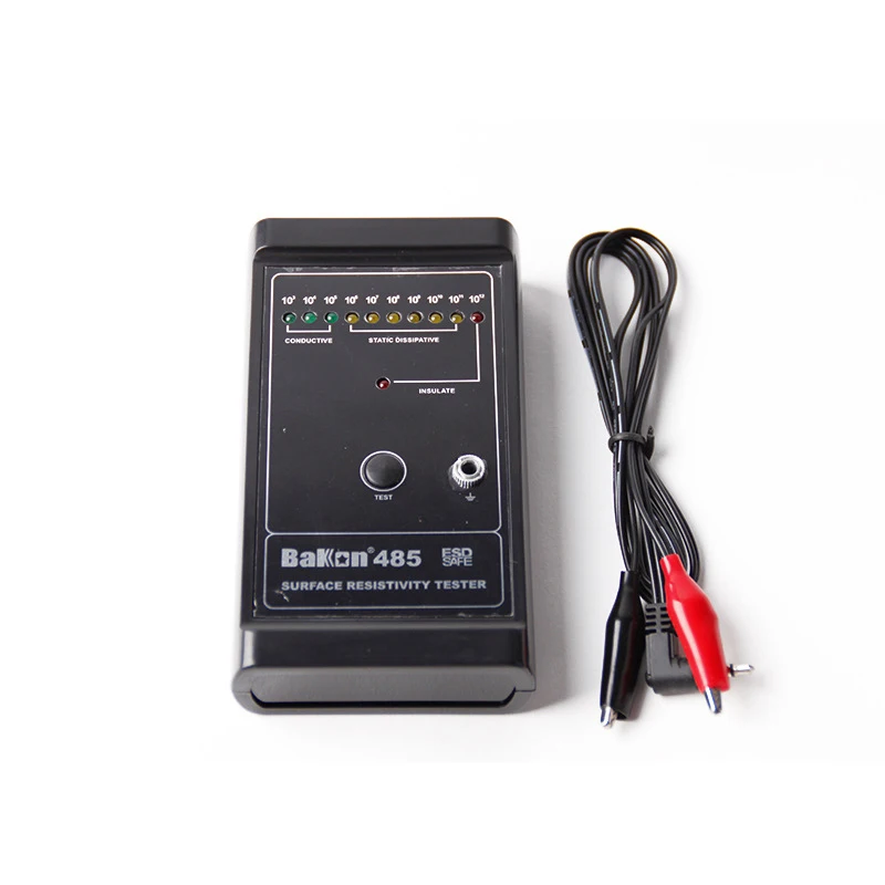 Surface Resistance Tester BK485 Static Tester Anti-static Detector Static Impedance Instrument Tester Megohmmeter
Surface Resistance Tester BK485 Static Tester Anti-static Detector Static Impedance Instrument Tester Megohmmeter