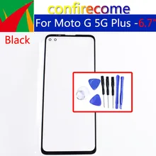 Écran tactile LCD de remplacement pour Motorola Moto G 5G Plus XT2075, panneau de verre extérieur avant=