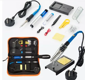 New EU/US/UK Adjustable Temperature Electrical Soldering Iron Kit Welding Repair Hand Tool Set with Welding Tools
New EU/US/UK Adjustable Temperature Electrical Soldering Iron Kit Welding Repair Hand Tool Set with Welding Tools