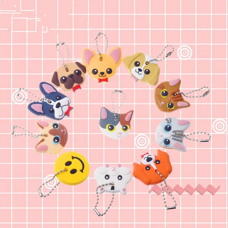 1Pcs Cartoon Key caps Animal Keychains Cute Dog Key Cover Stereoscopic Key Ring backpack keys silicone For kids girls Gifts
1Pcs Cartoon Key caps Animal Keychains Cute Dog Key Cover Stereoscopic Key Ring backpack keys silicone For kids girls Gifts