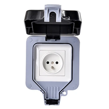 External Outdoor IP66 1 Slot Wall Socket Dustproof Surface-Mounted Protective Contact Weatherproof Adapter with Cover
External Outdoor IP66 1 Slot Wall Socket Dustproof Surface-Mounted Protective Contact Weatherproof Adapter with Cover