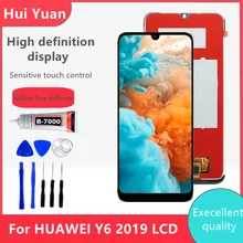 Ecran tactile original LCD pour smartphone Huawei, compatible aux modèles Y6 Pro Prime, LCD MRD-LX1f LX1 LX2 LX3 L21 L22 2019,=