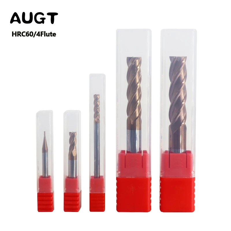 AUGT HRC60 End Mill Keyseat Cutter Milling Cutter Alloy Coating Tungsten Cobalt Steel Cutting Tool CNC Maching Wood Metal Endmil
AUGT HRC60 End Mill Keyseat Cutter Milling Cutter Alloy Coating Tungsten Cobalt Steel Cutting Tool CNC Maching Wood Metal Endmil