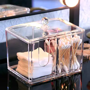 Acrylic Transparent Cotton Swab Storage Box Dressing Table Desktop Cotton Swab Storage Storage Box Cosmetic Organizer
Acrylic Transparent Cotton Swab Storage Box Dressing Table Desktop Cotton Swab Storage Storage Box Cosmetic Organizer
