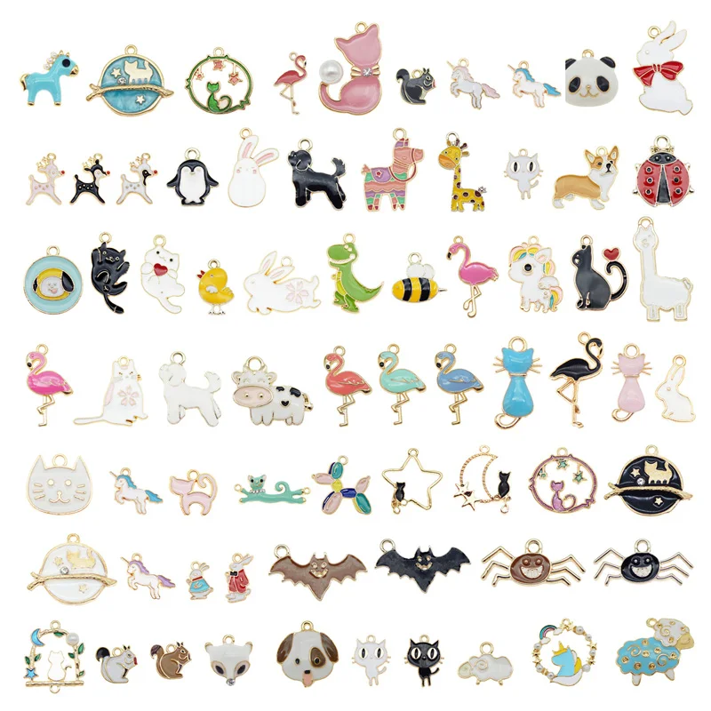 Julie Wang 20PCS Enamel Animal Charms Random Mixed Cat Dog Bird Bat Insect Alloy Pendant Jewelry Making Accessory
Julie Wang 20PCS Enamel Animal Charms Random Mixed Cat Dog Bird Bat Insect Alloy Pendant Jewelry Making Accessory