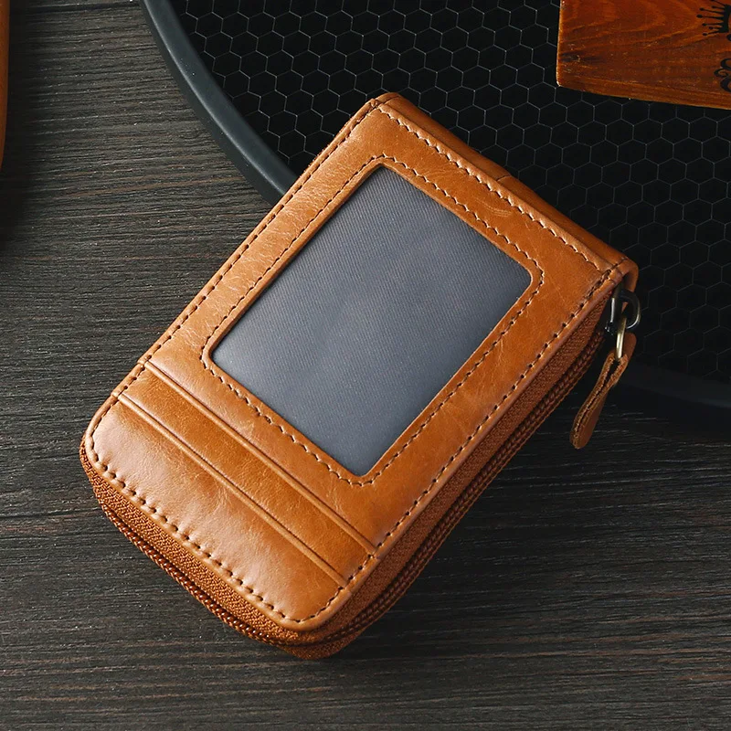 Retro oil wax leather multi-function transparent window certificate package bank card cover
Retro oil wax leather multi-function transparent window certificate package bank card cover