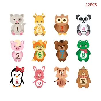 12 Pcs/set Baby Monthly Sticker Milestone Record Label Cartoon Animal Month Stickers Newborn Shower Photography Prop 
12 Pcs/set Baby Monthly Sticker Milestone Record Label Cartoon Animal Month Stickers Newborn Shower Photography Prop