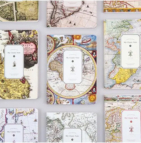Vintage Map Theme Notebook 13.5*19.5cm Line Note 128P Delicate School Office Supplies Diary Gift Free Shipping
Vintage Map Theme Notebook 13.5*19.5cm Line Note 128P Delicate School Office Supplies Diary Gift Free Shipping