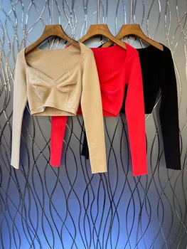 2020 Early Autumn New Women's Irregular Neckline Decoration Solid Color Long Sleeve All-match Short Shirt 901 
2020 Early Autumn New Women's Irregular Neckline Decoration Solid Color Long Sleeve All-match Short Shirt 901