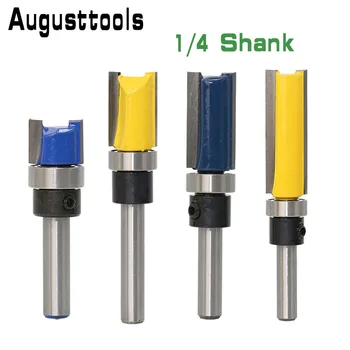 Augusttools 1 pcs 3 set 1/4 Shank wood milling cutter Router Pattern Bit Straight end mill trimmer cleaning flush trim Tenon
Augusttools 1 pcs 3 set 1/4 Shank wood milling cutter Router Pattern Bit Straight end mill trimmer cleaning flush trim Tenon