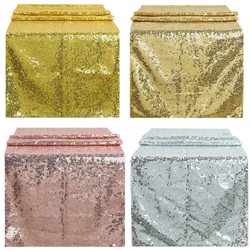 Sparkly Shining Embroider Table Runners Rose Champagne Gold Sequin Table Cover for Weddings Party Cloth Decor Chemin De Mariage
Sparkly Shining Embroider Table Runners Rose Champagne Gold Sequin Table Cover for Weddings Party Cloth Decor Chemin De Mariage