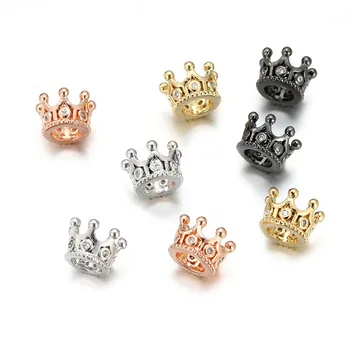 5pcs/lot White CZ Crown Charm Beads for Jewelry Making DIY Copper Spacer Beads Women Men Bracelet Necklace Jewelry Accessories
5pcs/lot White CZ Crown Charm Beads for Jewelry Making DIY Copper Spacer Beads Women Men Bracelet Necklace Jewelry Accessories