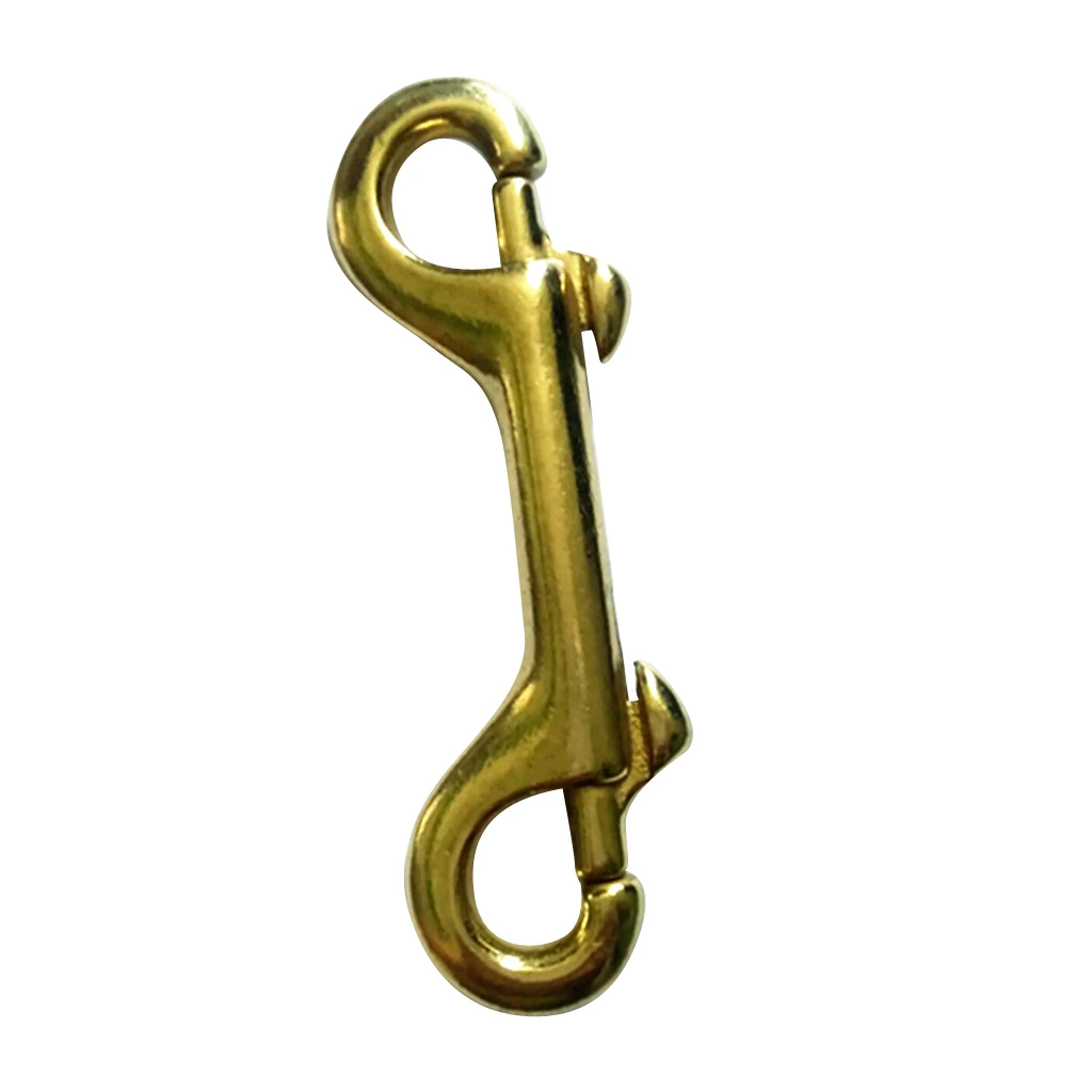 Scuba Diving Brass Double Ended Snap Bolt Hook Key Chain Ring Holder 3.5 Scuba Diving Brass Double Ended Snap Bolt Hook Key Chain Ring Holder 3.5